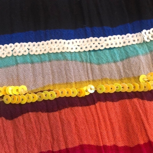 Soft Surroundings Women’s Colorful Striped Sequins Colorista Tunic Tee MP - Picture 12 of 12